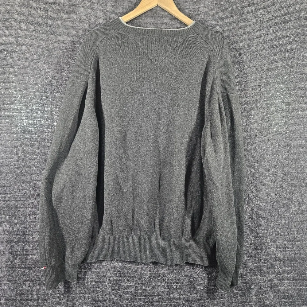 Texas A&M Aggies Mens Tommy Hilfiger V-Neck Sweater Sz XXL Gray Maroon Pullover